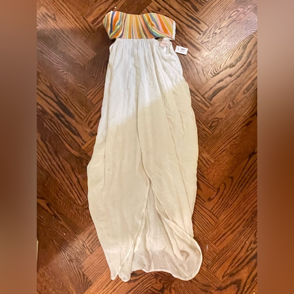 mara hoffman midi slit dress